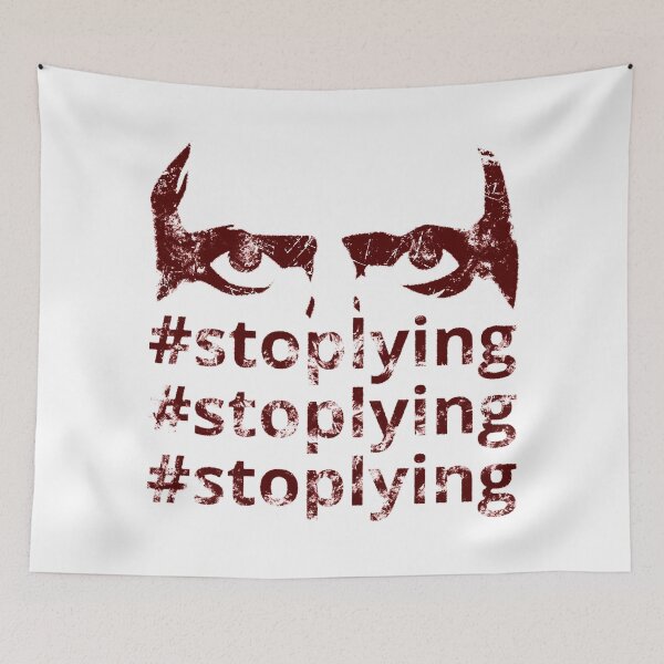 Item preview, Stop Lying (dark-red) designed and sold by tuzlay.