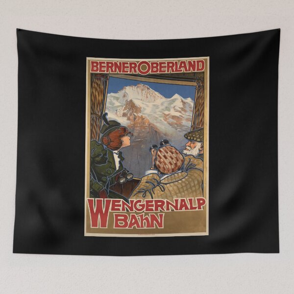 Item preview, retro classic Wengeralp Bahn poster designed and sold by CorasPosters.