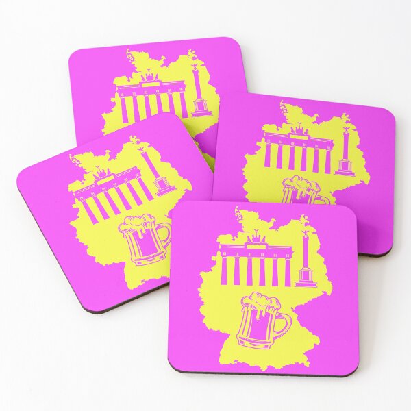 Item preview, Map of Germany with Berlin Brandenburg Gate and beer German famous landmark  designed and sold by mashmosh.