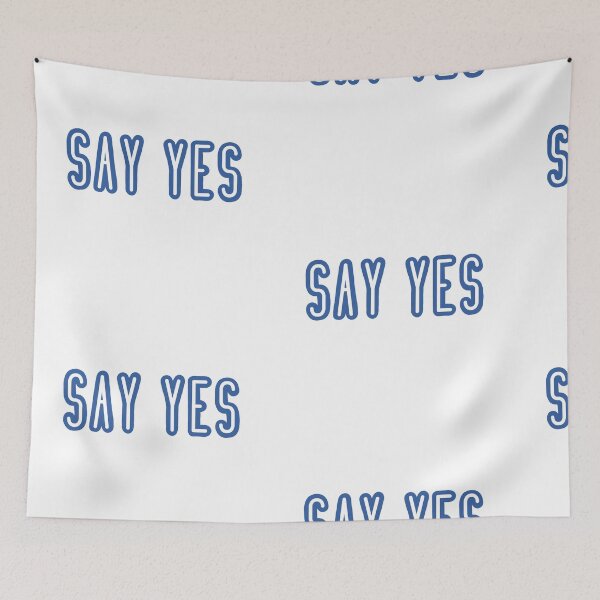 Item preview, Say yes navy designed and sold by Christiana Nicole.