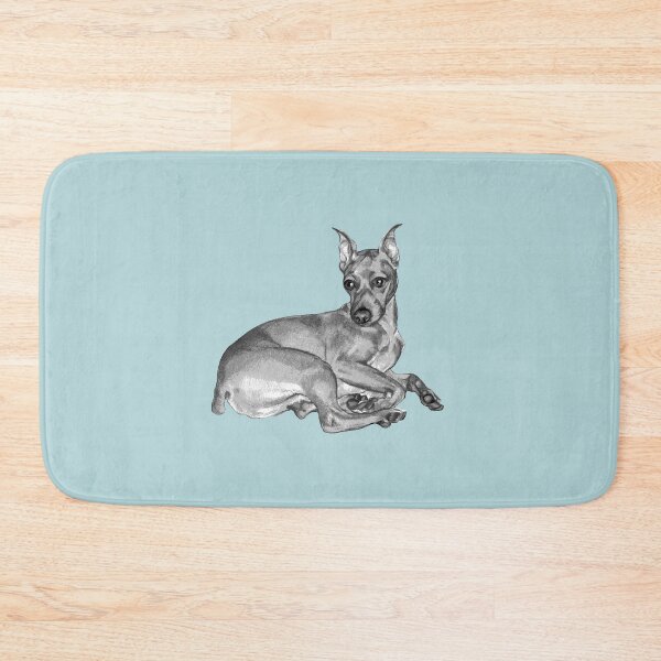 Item preview, Zen Mini Pinscher ~ Black and white designed and sold by Jane Oriel.
