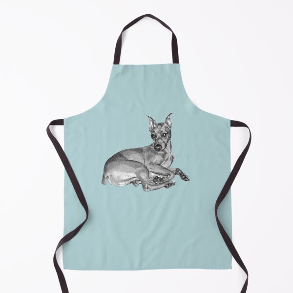Item preview, Zen Mini Pinscher ~ Black and white designed and sold by Jane Oriel.