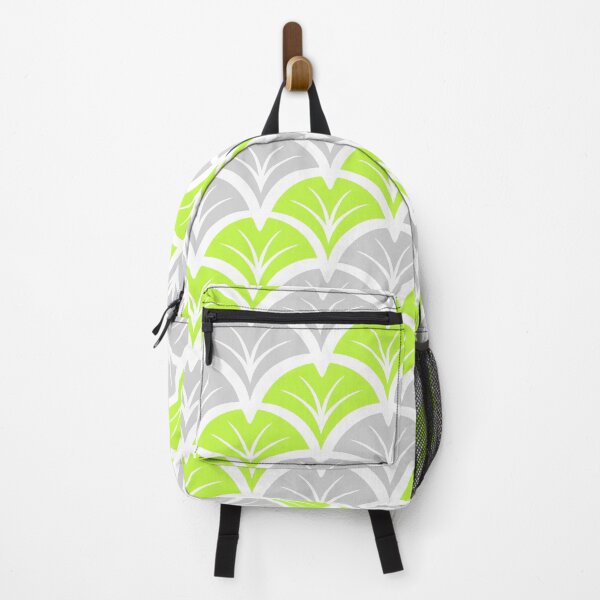 Item preview, Grey & Green Art Deco Ginkgo Leaves Pattern 30s 20s Flapper Inspired designed and sold by ImageNugget.