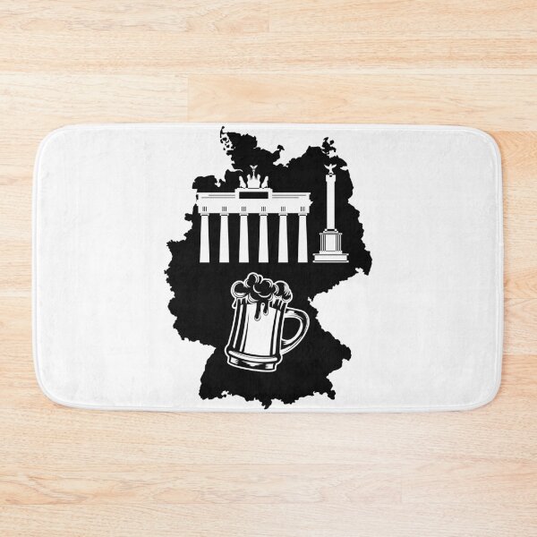 Item preview, Map of Germany with Berlin Brandenburg Gate and beer Trendy Graphic Aesthetic designed and sold by mashmosh.