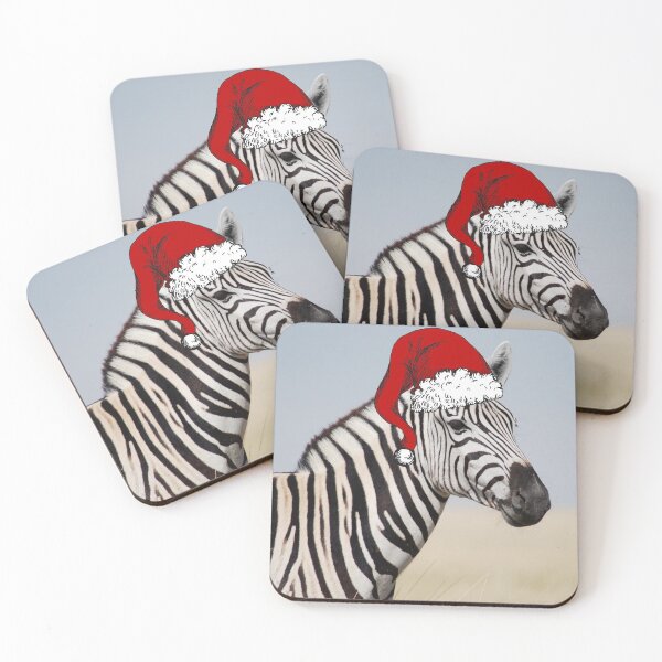 Item preview, Savanna social distance christmas zebra designed and sold by BigHandsCraft.