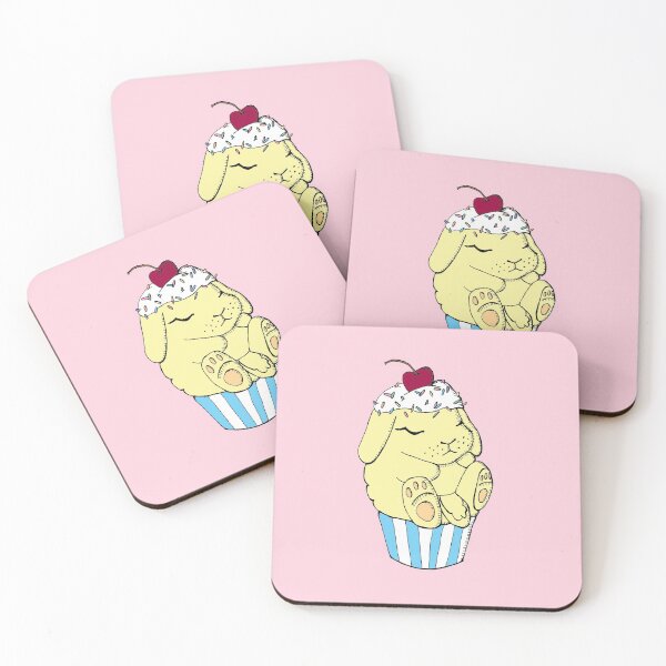 Item preview,  Bunny Cupcake 3- Lemon-Pink designed and sold by mochinumnums.