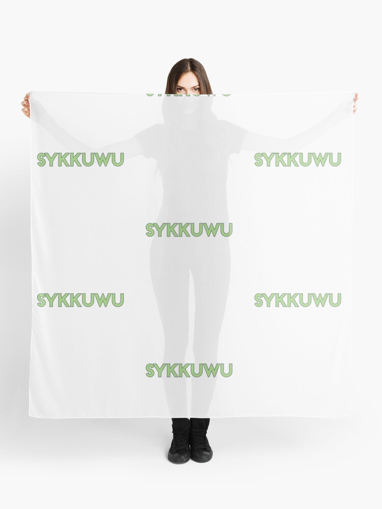 Sykkuno store Official Signature Green Knit Scarf