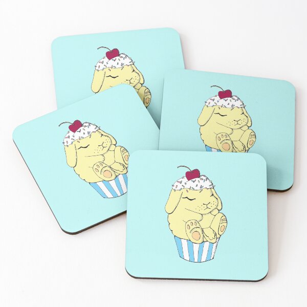 Item preview, Bunny Cupcake 3- Lemon- Blue designed and sold by mochinumnums.
