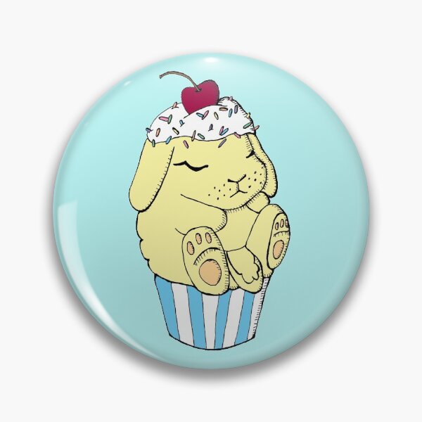 Item preview, Bunny Cupcake 3- Lemon- Blue designed and sold by mochinumnums.