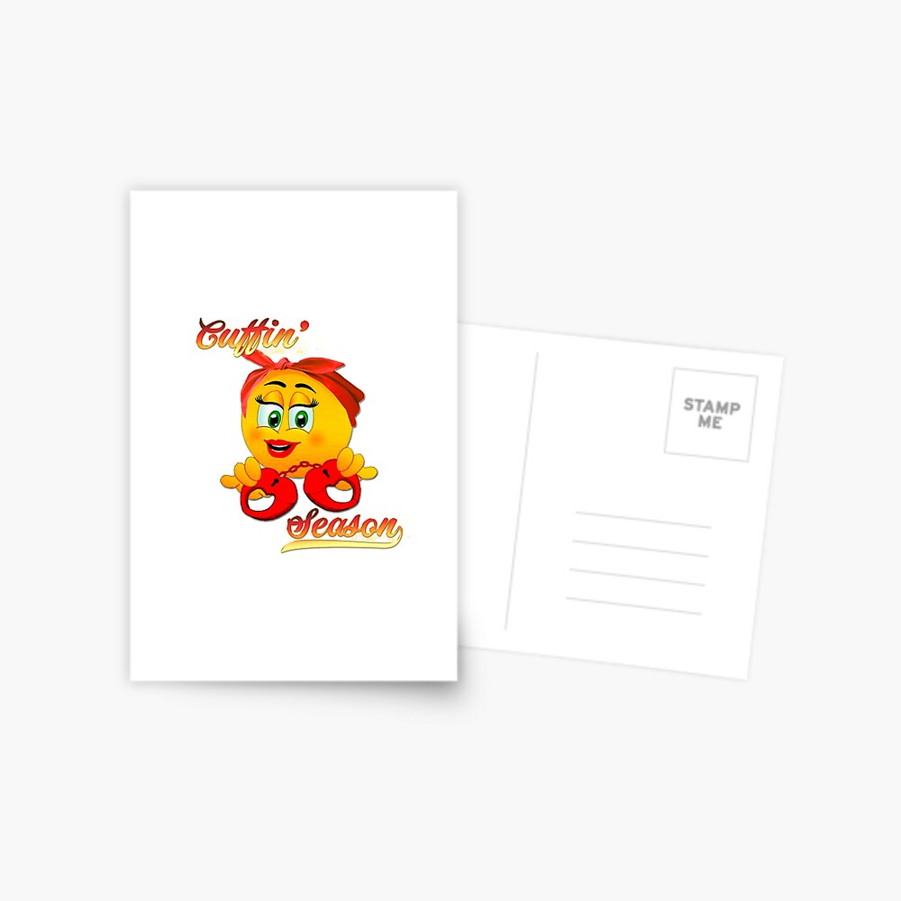 "Sexy Emoji Girl/Emoticon Cuffing Season" Postcard by GamBeeno | Redbubble