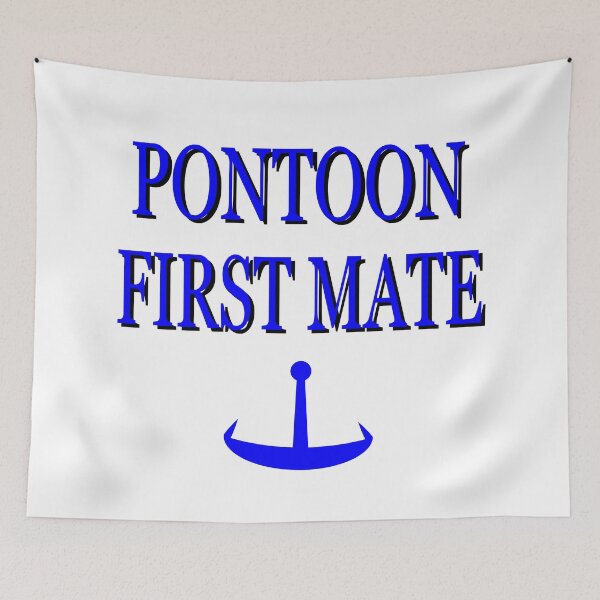 Item preview, PONTOON FIRST MATE WITH BLUE ANCHOR designed and sold by EdwardMonet.
