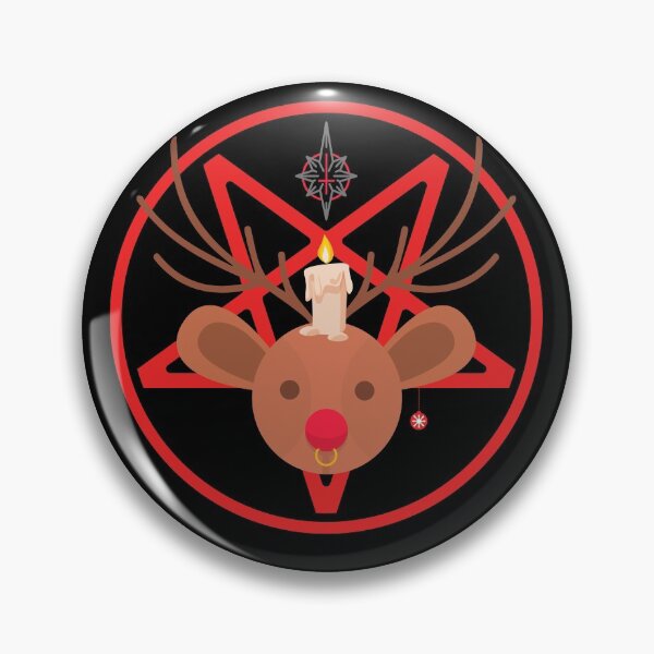 Item preview, Rudolph Baphomet Crossover Funny Christmas North Star designed and sold by RKSDesigns.