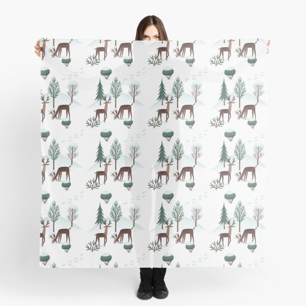 Deer in the Snowy Wood Scarf