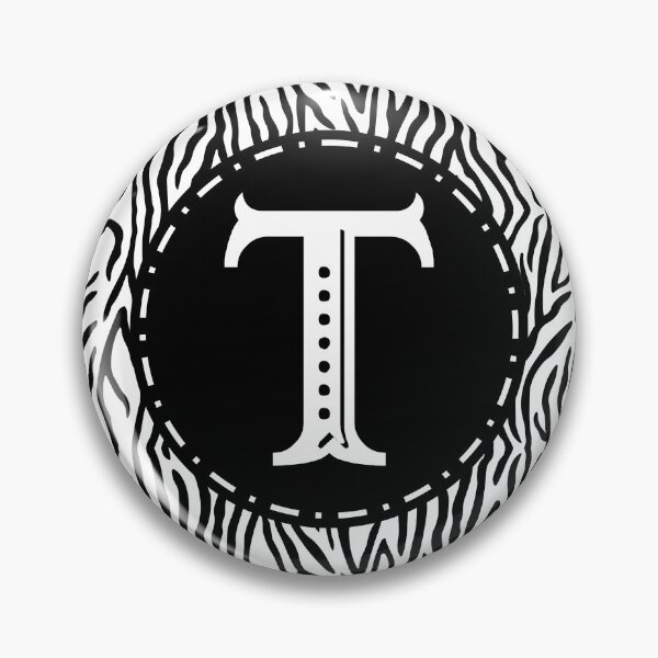 Item preview, Zebra Monogram Letter T designed and sold by MarkTees.