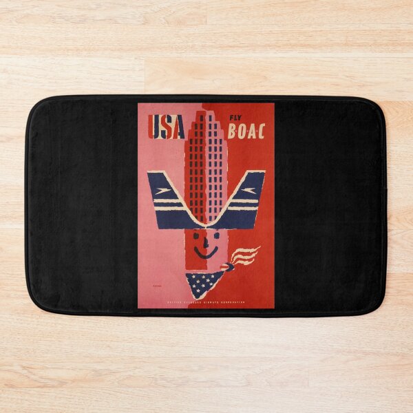 Item preview, retro classic USA Fly Boac poster designed and sold by CorasPosters.