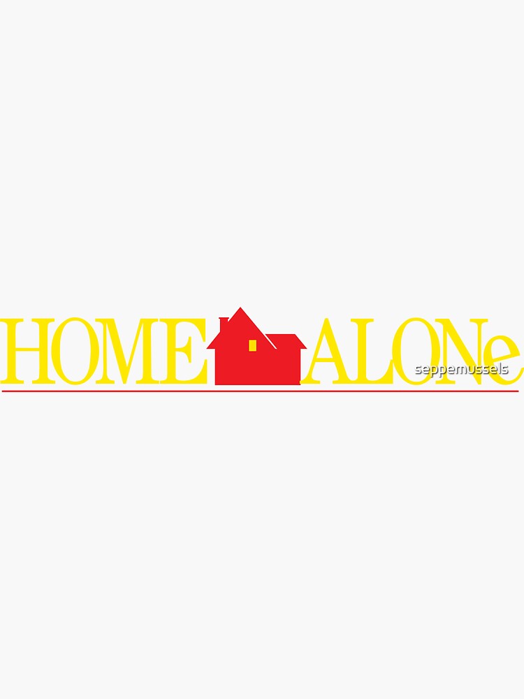 Home Alone Logo - CHRISTMAS Movie John Hughes Sticker for Sale by  seppemussels