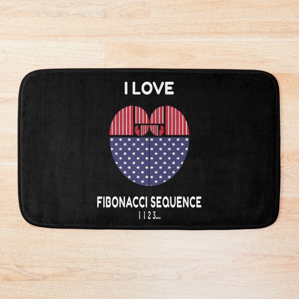 Item preview, I Love Fibonacci Sequence: Funny Gift For Math Teachers designed and sold by thegiftedadult.