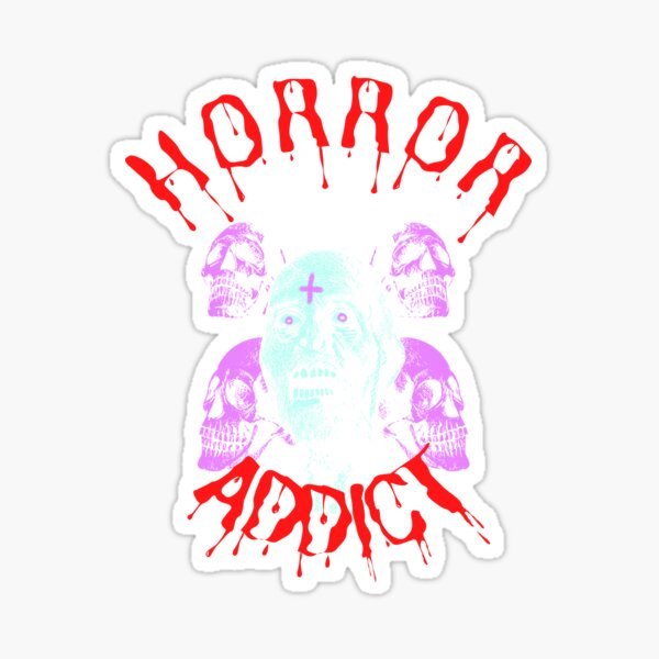 Item preview, Horror Addict Pastel Zombie and Skulls Film Movie Fan designed and sold by RKSDesigns.