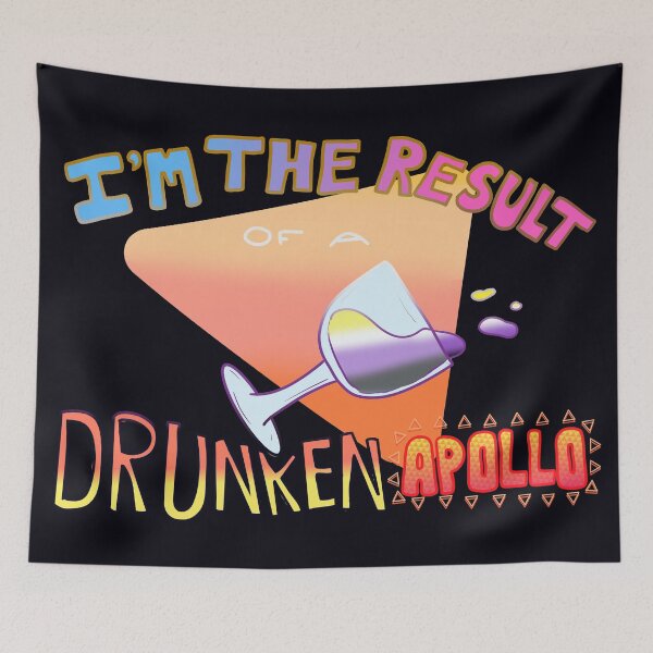 Item preview, I'm The Result Of A Drunken Apollo - Nonbinary Pride  designed and sold by emmydrawsstuff.