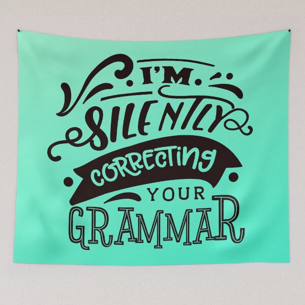 Item preview, I am silently correcting your grammar designed and sold by Delicarte.