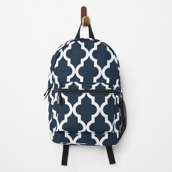 Item preview, Navy Blue Quatrefoil Pattern Bold Modern & Classic designed and sold by ImageNugget.