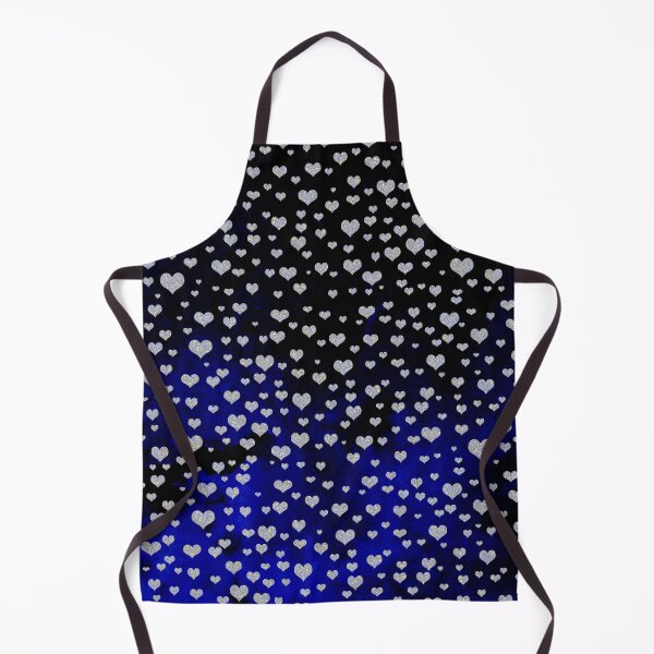 Item preview, Silver Hearts on a Night Sky Background designed and sold by thesnowwhyte.