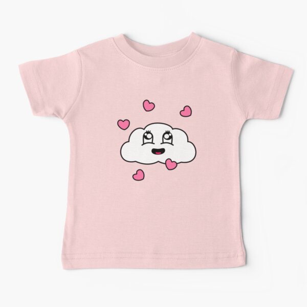 Item preview, Happy Laughing Kawaii Cloud With Hearts designed and sold by kunterbuntdesig.