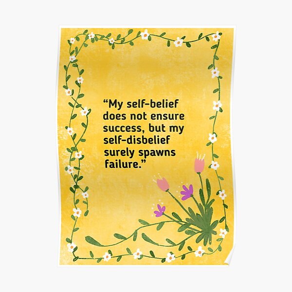 Believe in yourself Poster