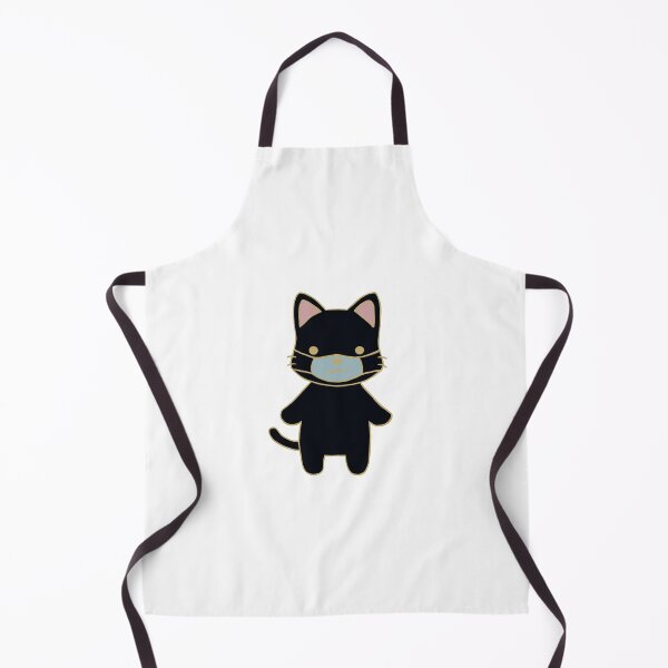 Item preview, black cat with a mask designed and sold by brooke-rebe.