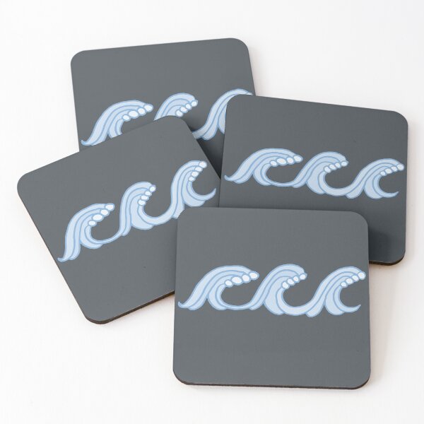 Item preview, Three Blue Ocean Waves designed and sold by Chubuter.