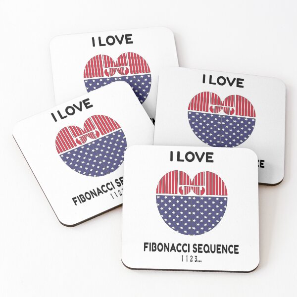 Item preview, I Love Fibonacci Sequence: Funny Gift For Math Teachers designed and sold by thegiftedadult.