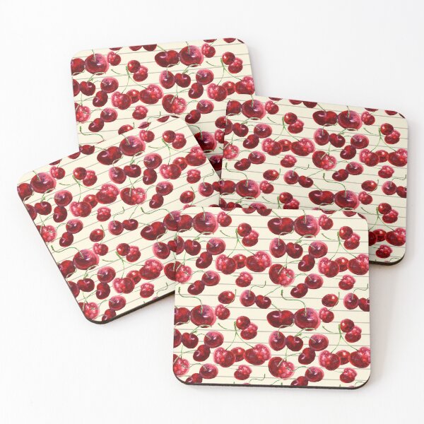 Item preview,  Delicious Red Cherry and cream lined notebook paper  designed and sold by whitedove457.