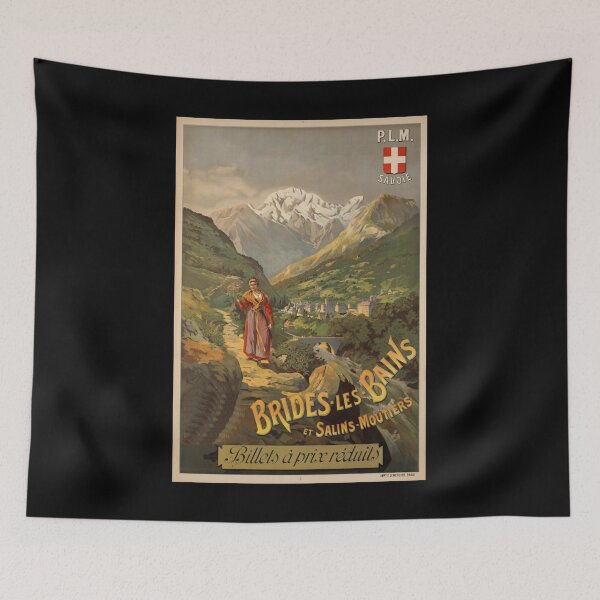 Item preview, retro classic PLM Brides les Bains poster designed and sold by CorasPosters.