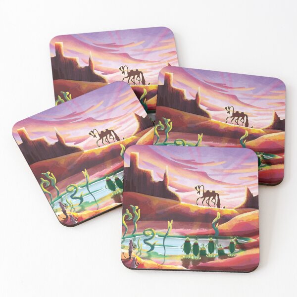 Item preview, Desert alien creatures landscape  designed and sold by Cselia.