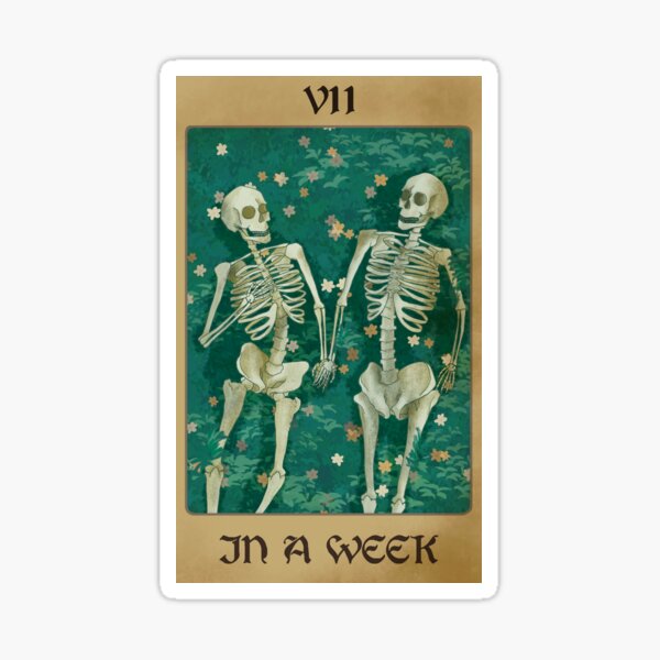 Hozier In a week inspired tarot card Sticker