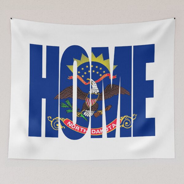 Item preview, North Dakota Home - State Flag designed and sold by DonDota.