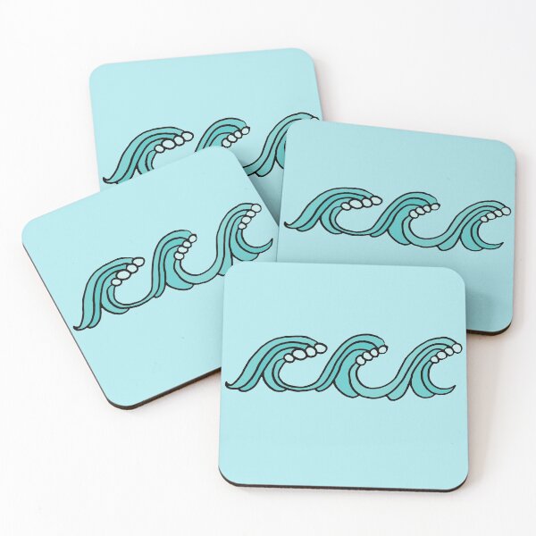 Item preview, Three Blue Ocean Waves designed and sold by Chubuter.