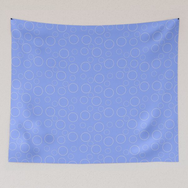Item preview, Blue circle bubbles designed and sold by AJSkinnerPrints.