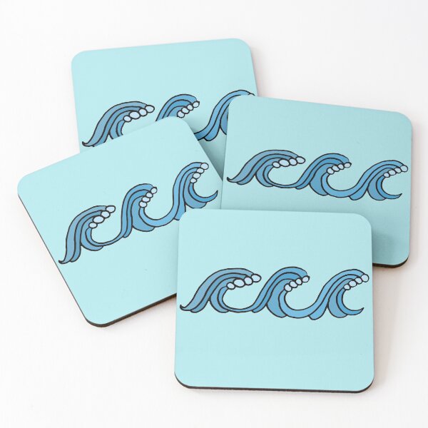 Item preview, Three Blue Ocean Waves designed and sold by Chubuter.