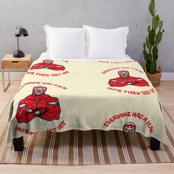 Item preview, Everyone Has A Plan Until They Get Hit Red Lucha Libre designed and sold by Mustard Prophet.