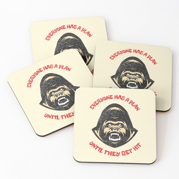 Item preview, Everyone Has A Plan Until They Get Hit Angry Gorilla designed and sold by Mustard Prophet.