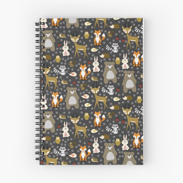 Item preview,  Forest animals and dots surface pattern designed and sold by PurrfectCorner.