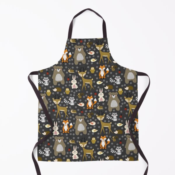 Item preview, Forest animals and dots surface pattern designed and sold by PurrfectCorner.