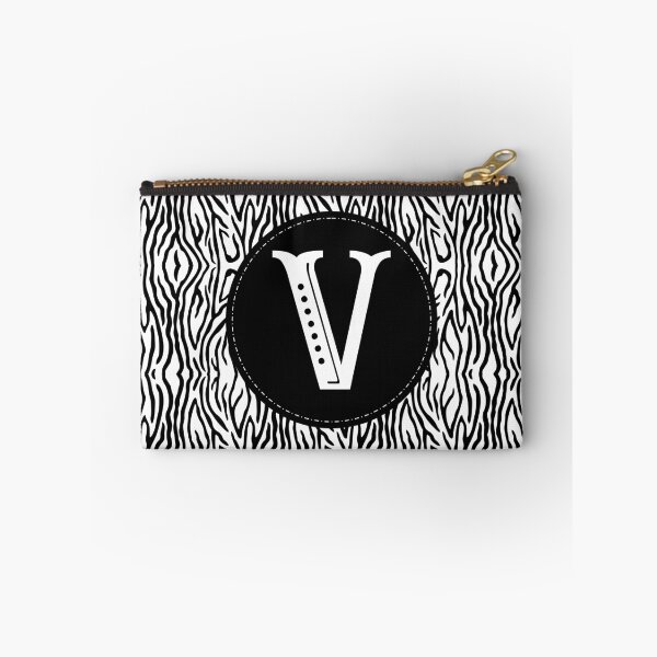 Artikelvorschau, Zebra-Monogramm Buchstabe V. entworfen und verkauft von MarkTees.