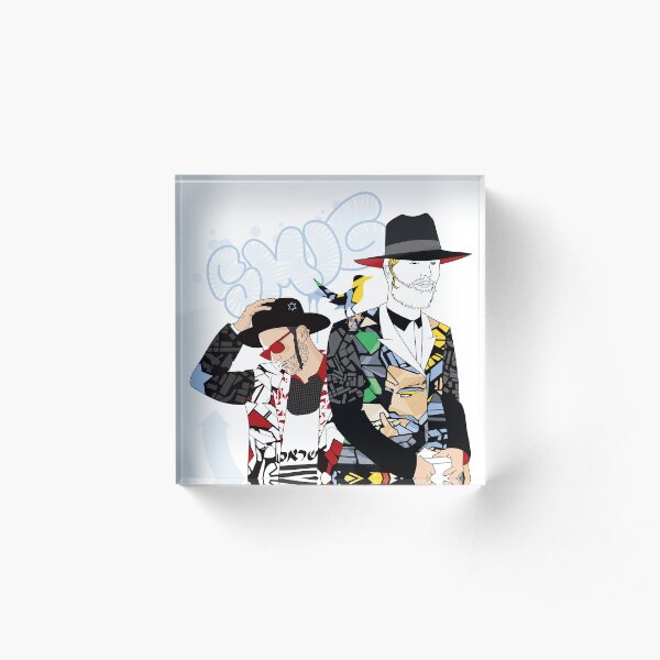 Jewish on Graffiti Acrylic Block