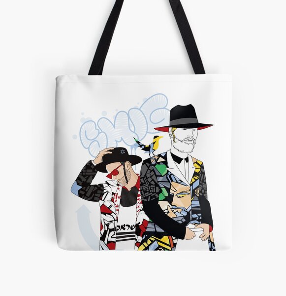 Jewish on Graffiti All Over Print Tote Bag