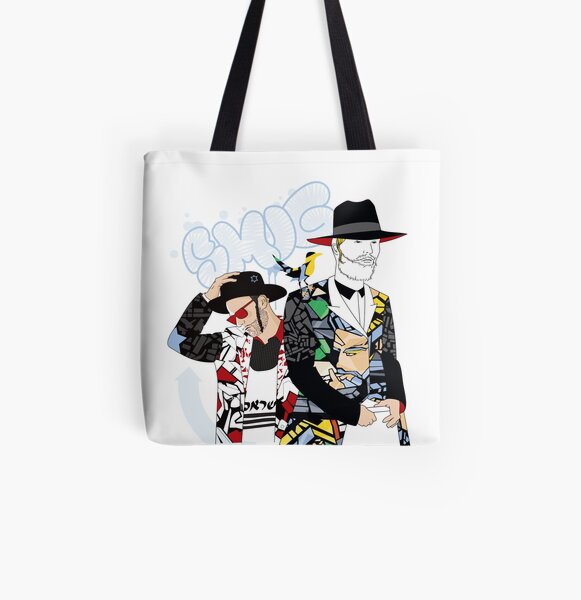 Jewish on Graffiti All Over Print Tote Bag