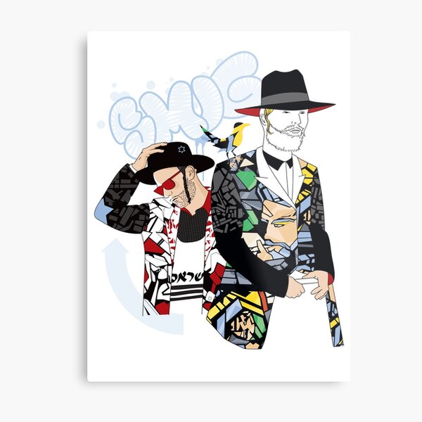 Jewish on Graffiti Metal Print