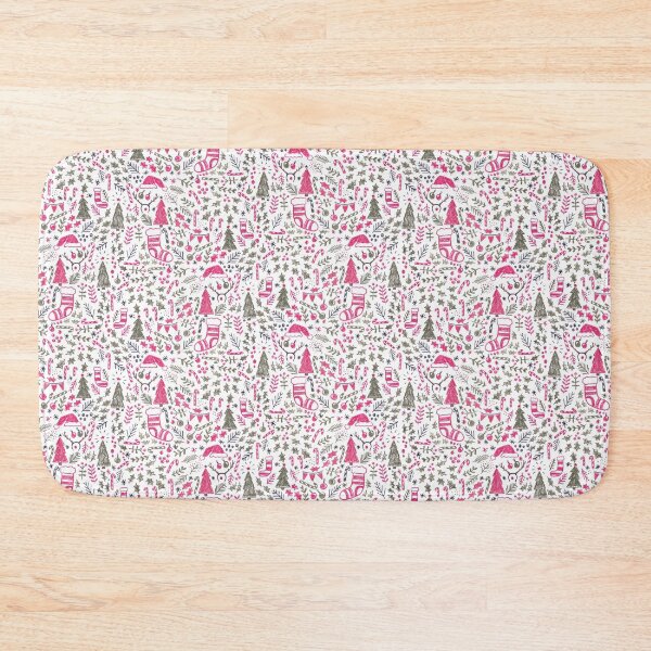 Item preview, Naïf Christmas pattern - colored pencil in red, green and black designed and sold by BusyBee Argentina.