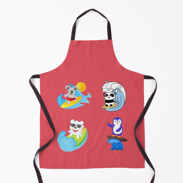 Item preview, Smiling Surfing Animals | Bizarre Surfers Pack 6 designed and sold by SerendipityNow.